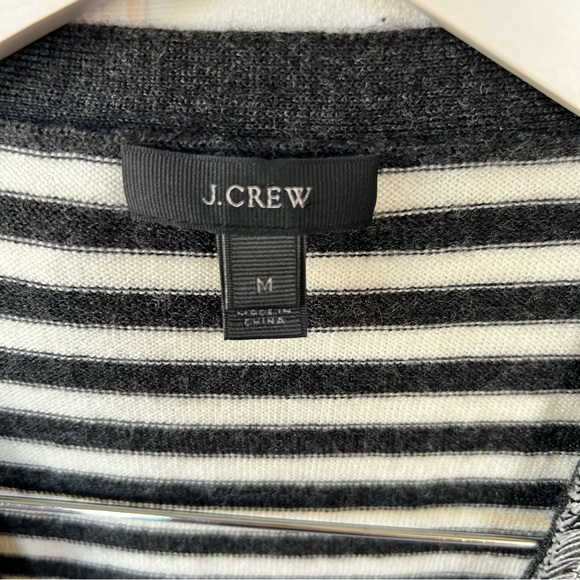 J.CREW Striped Harlow Cardigan Sweater 100% WOOL - Picture 6 of 12